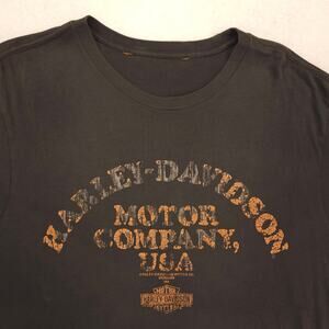 Harley Davidson Casual Short Sleeve Graphic Shirt Mens Size 2XL Gray